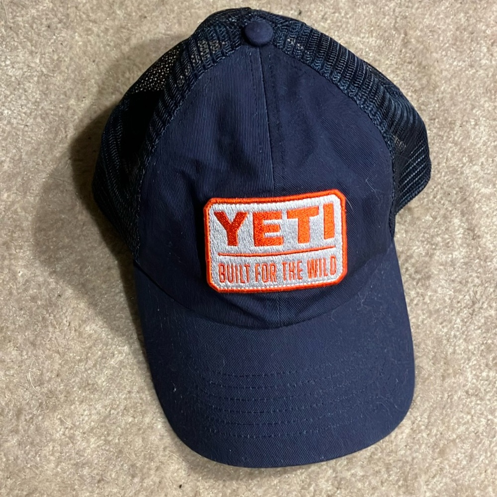 YETI Navy Blue Trucker Cap - Built for the Wild